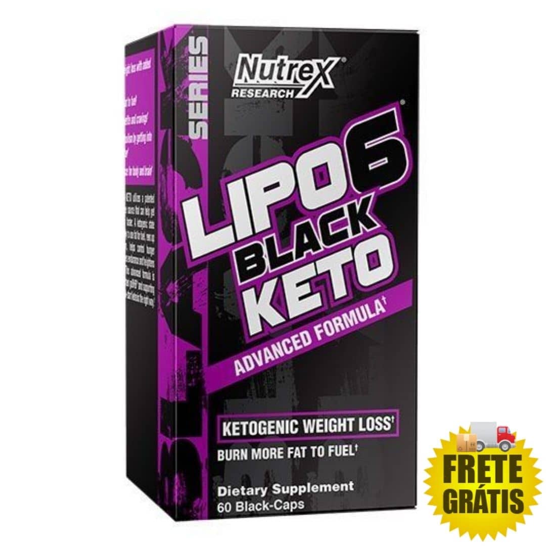 Lipo 6 Black Keto Nutrex - 60 cápsulas