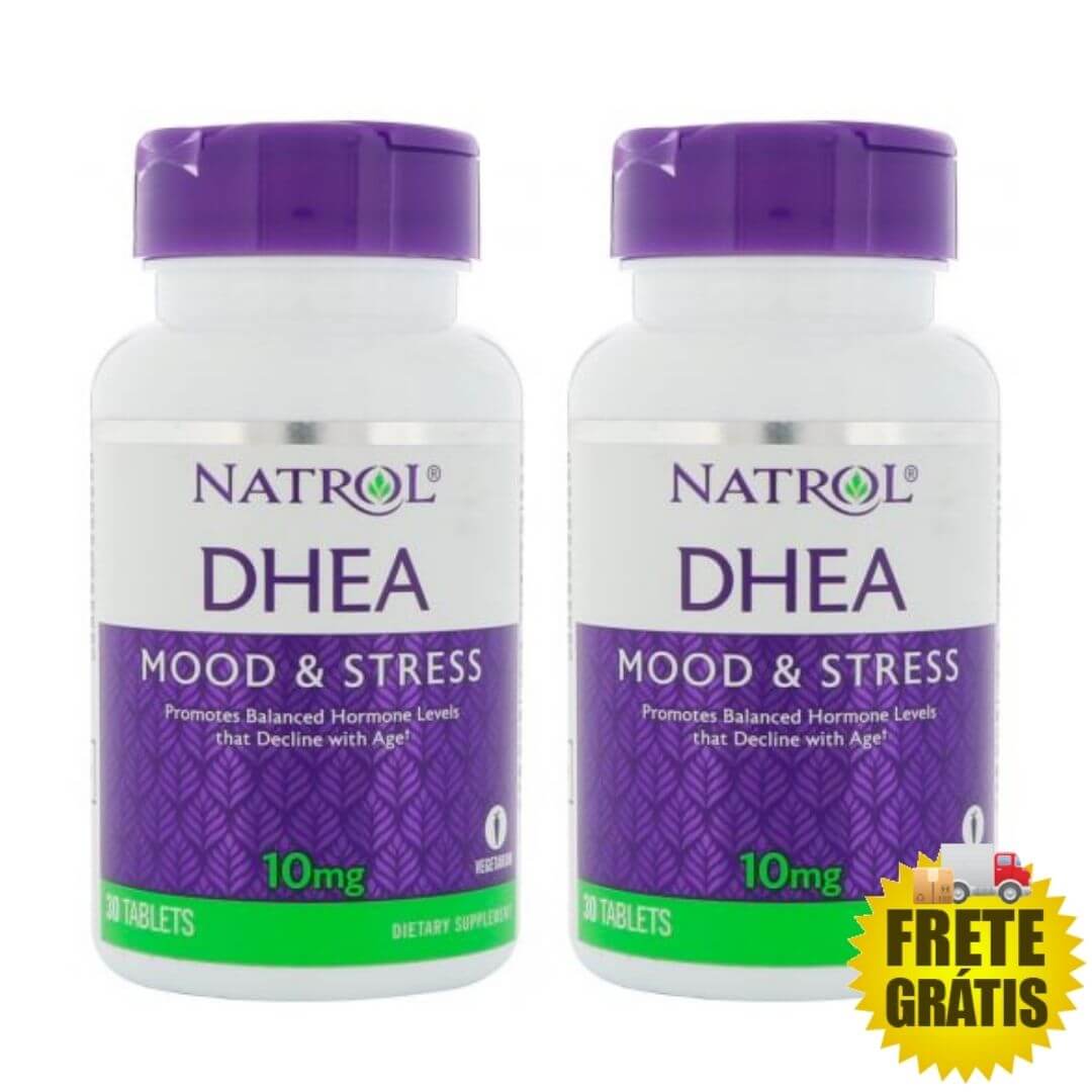 2 Potes DHEA Natrol 10mg (30 + 30 tabletes)