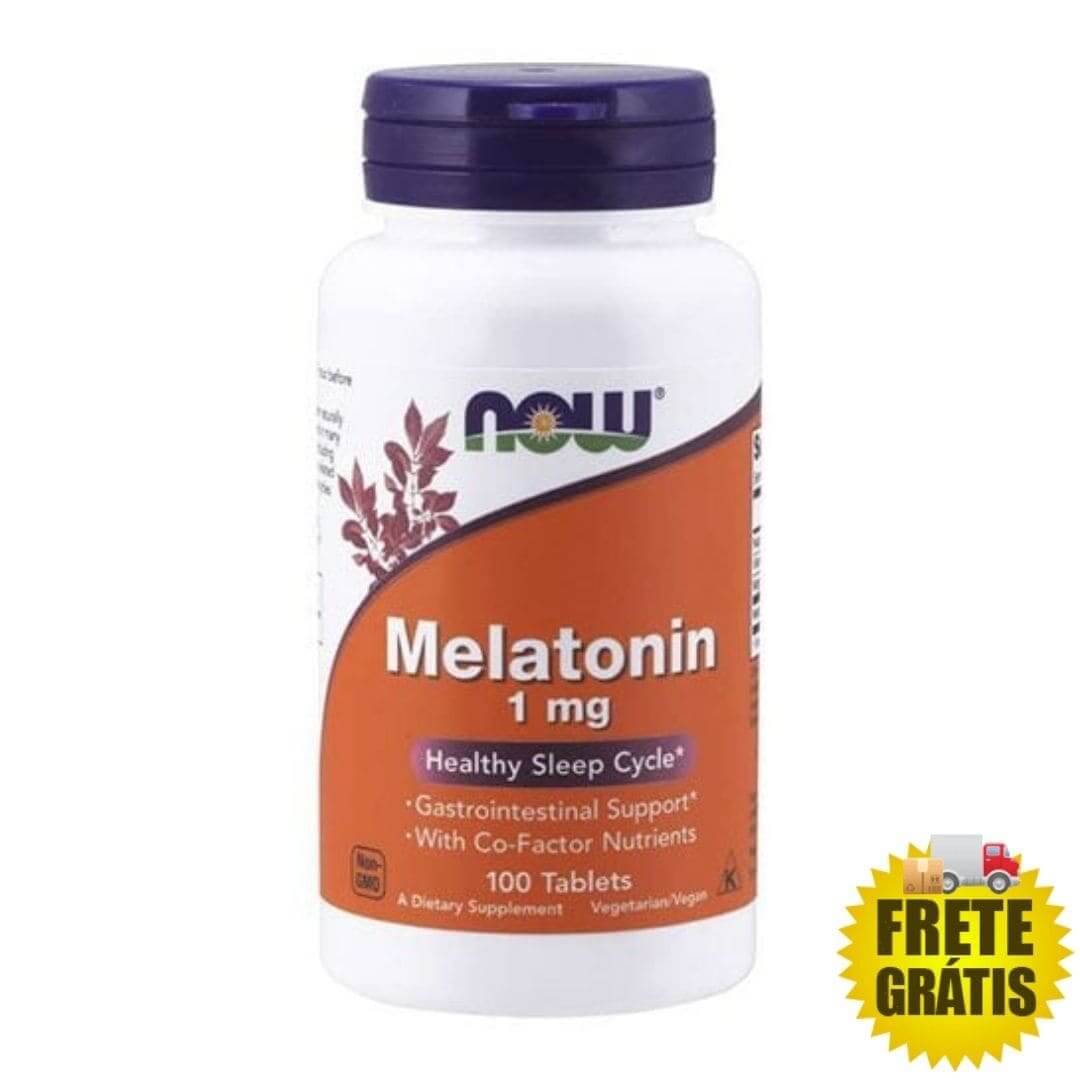 Melatonina 1mg NOW - 100 tabletes
