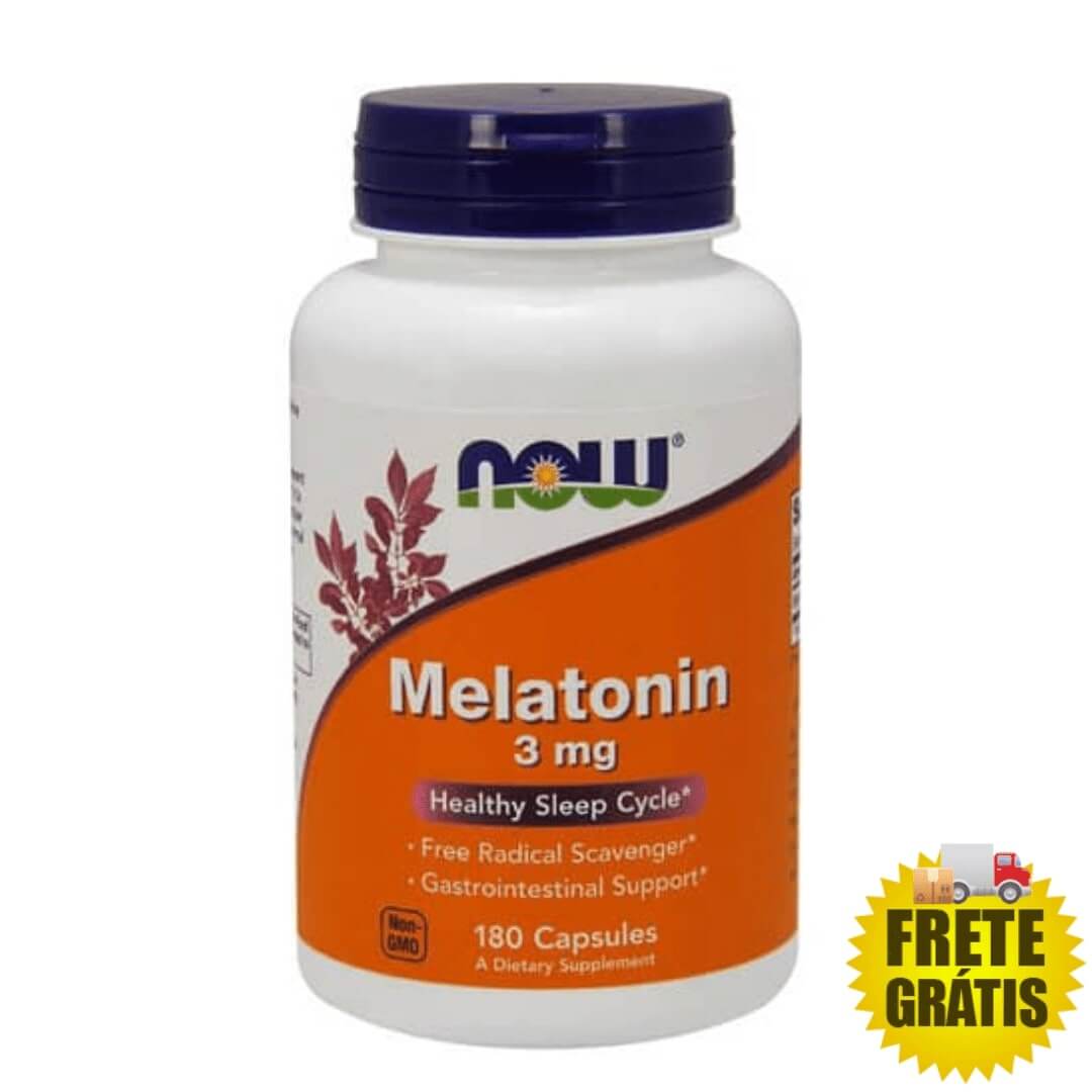 Melatonina 3mg NOW - 180 comprimidos