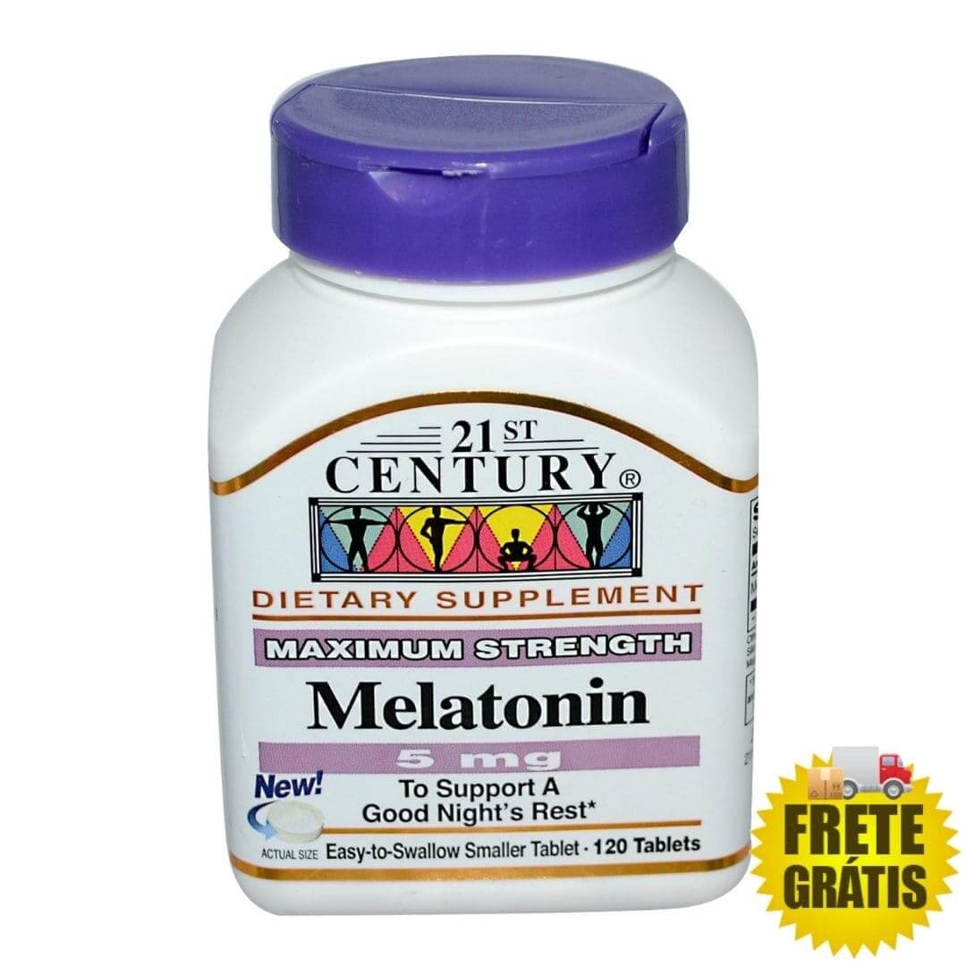Melatonina 5mg 21st Century - 120 tabletes