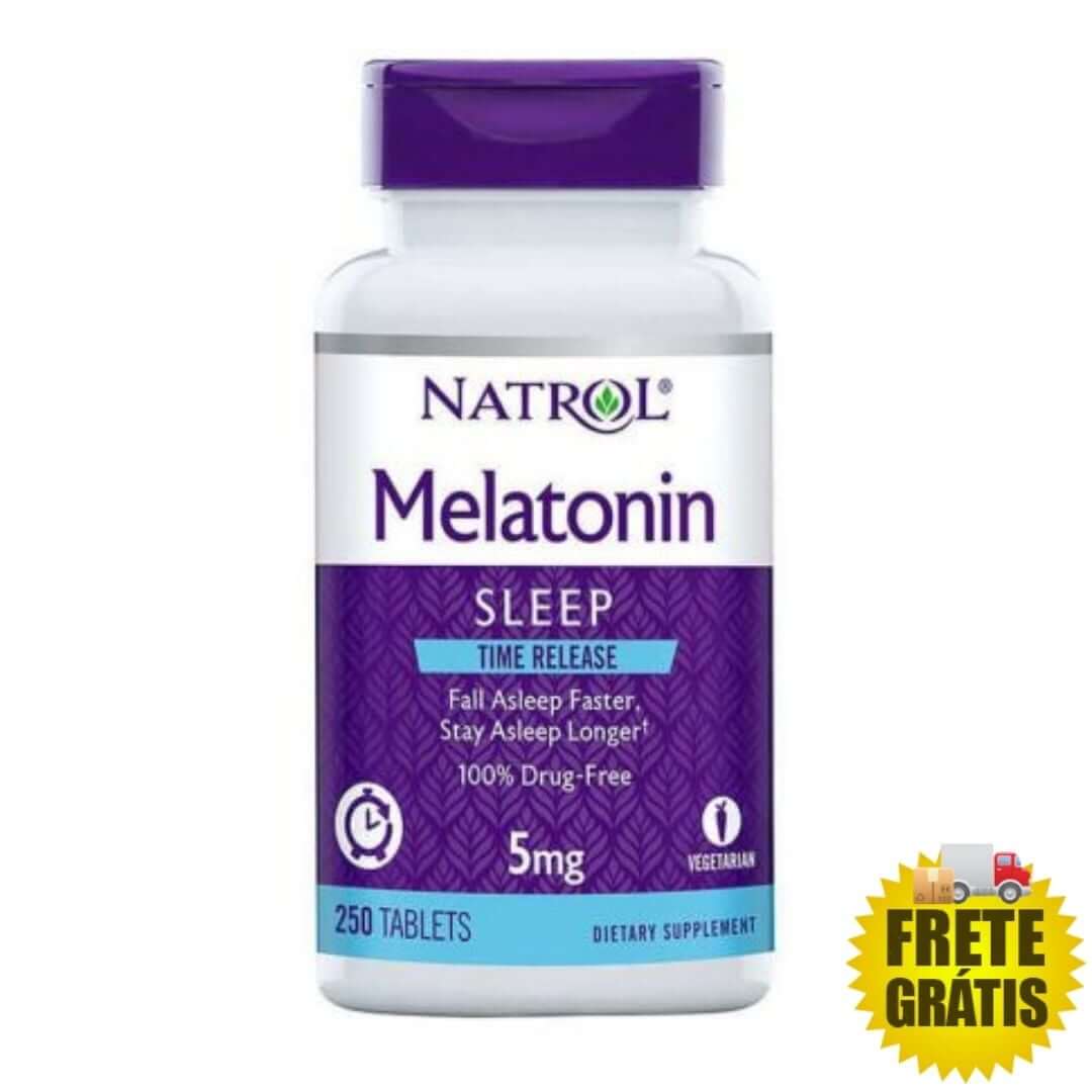 Melatonina Natrol 5mg Time Release (Liberação Gradual) - 250 tabletes