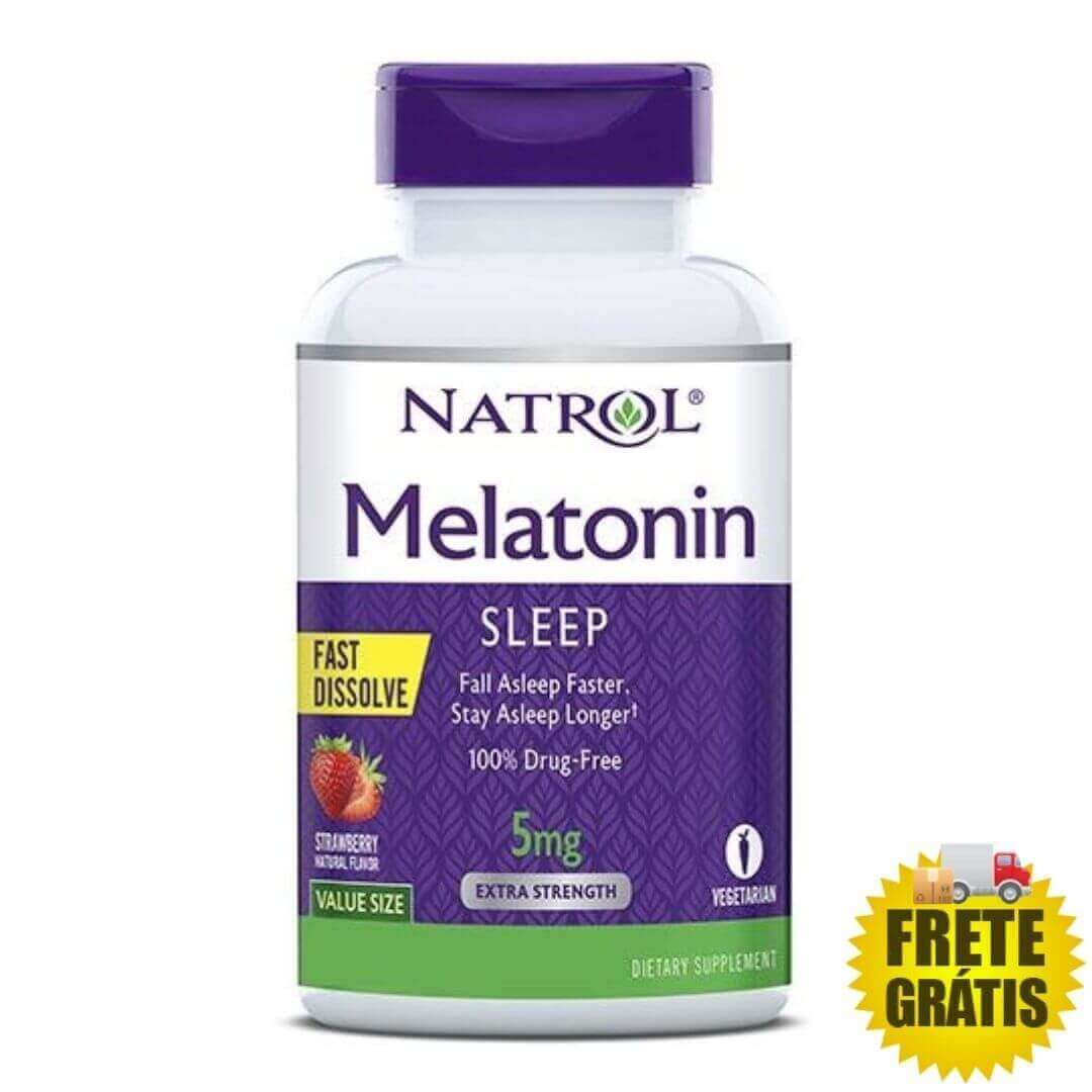 Melatonina Natrol 5mg Sublingual - 250 pastilhas