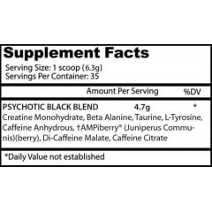 Psychotic Black Insane Labz - 35 doses