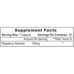 Raspberry Ketones 125mg Hi-Tech Pharmaceuticals