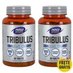 2 Potes Tribulus Terrestris Now 1000mg (90 + 90 tabletes)