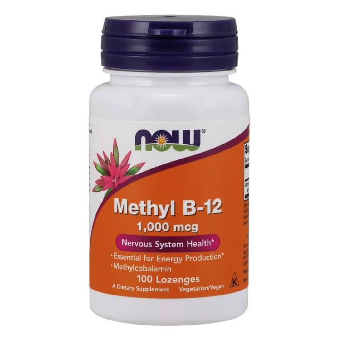 Methyl B12 NOW - Metilcobalamina Sublingual - 100 pastilhas